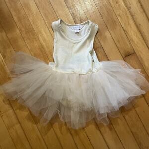 Elegant Cream Tulle Kids Dress